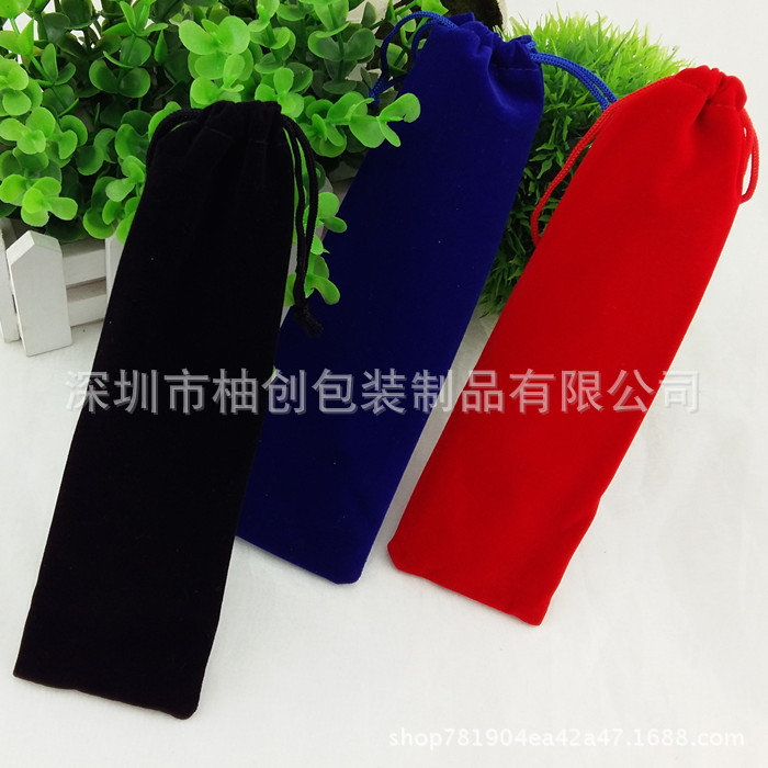 厂家直供绒布束口笔袋雨伞水杯绒布袋抽绳印花束口袋现货定制批发