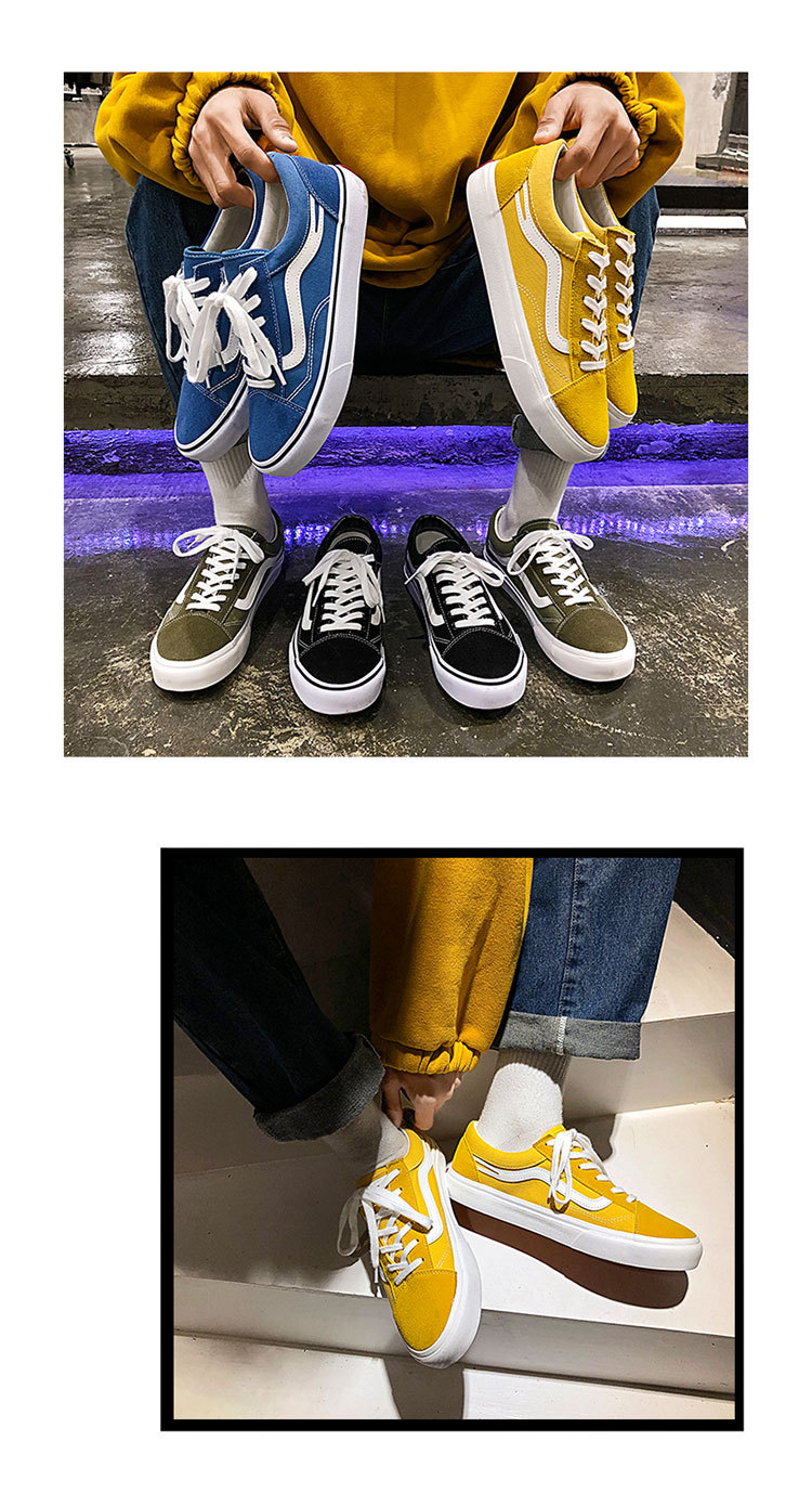 名将MJ9019春秋款低帮男鞋韩版情侣帆布鞋原宿街拍潮流风学生球鞋